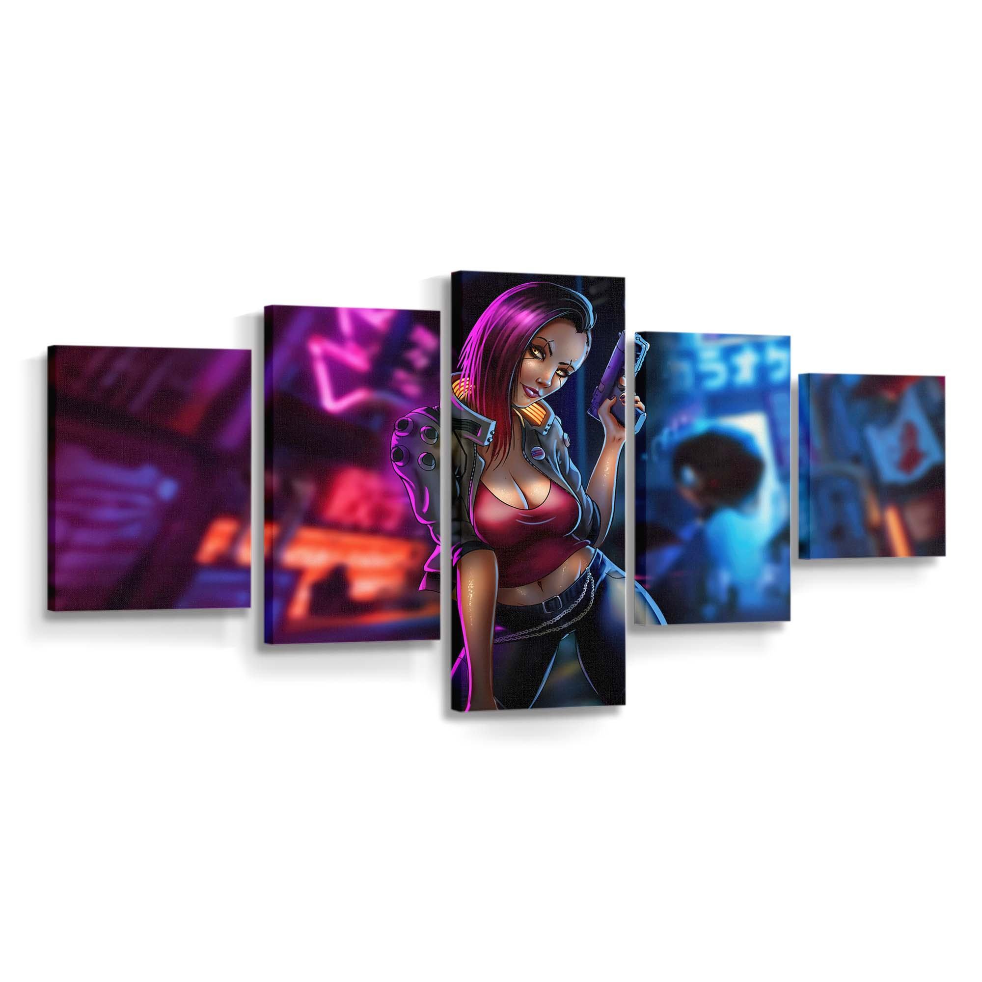 cyberpunk fanart fantasy girl 4k bu